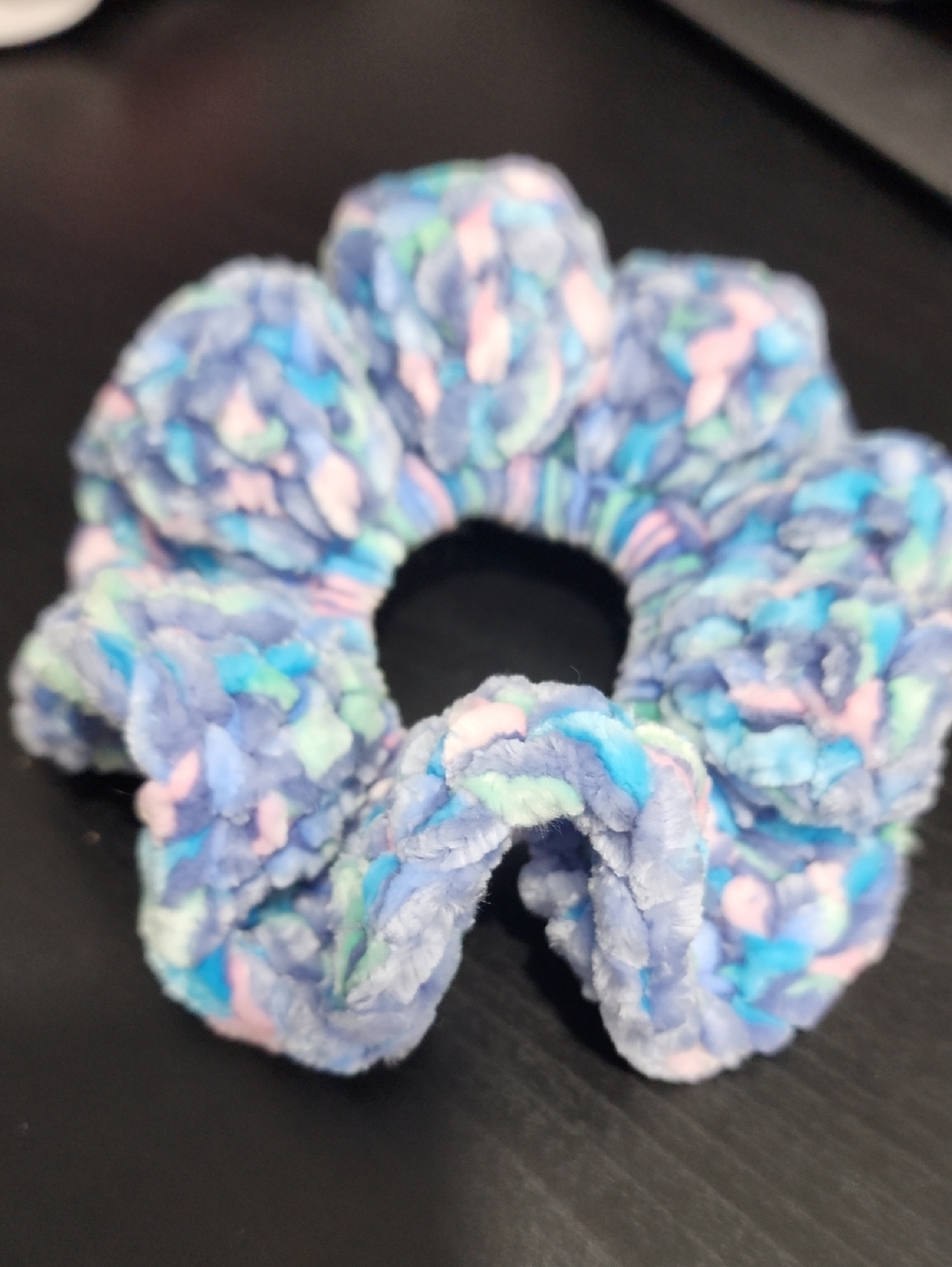1 Candy Blue Scrunchie